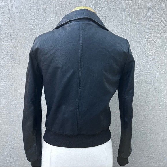 Lorna Jane Vegan Leather Moto Jacket | Faux Shearling Lining | Size Small - Picture 4 of 12